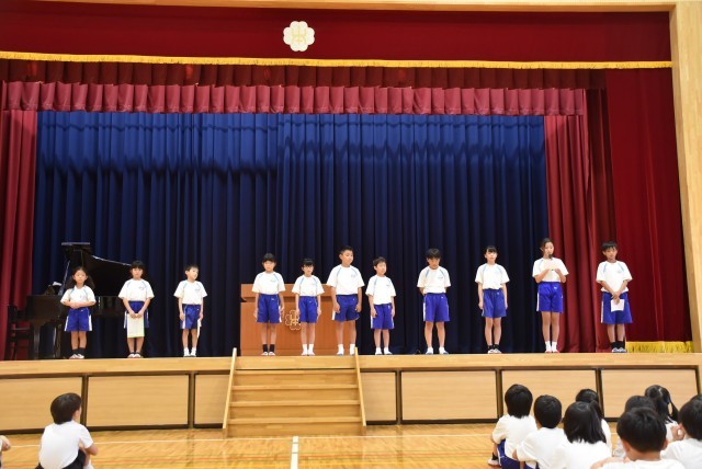 ２学期のめあての発表