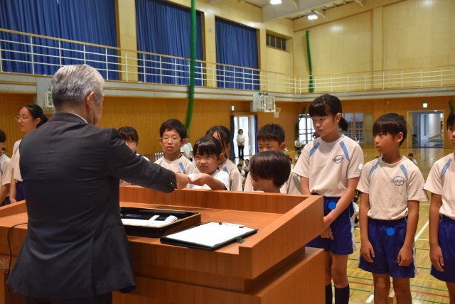 学級委員任命式①