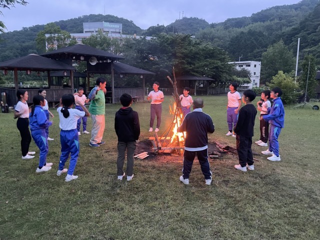 キャンプファイヤー始まり