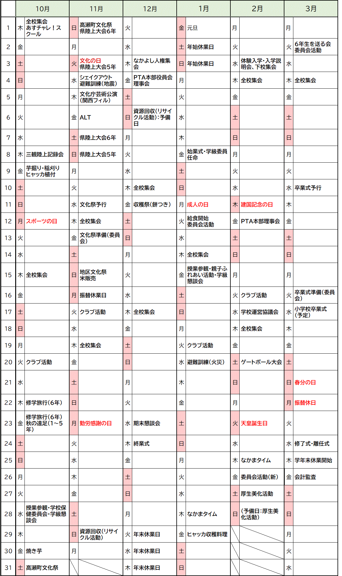 学校行事2