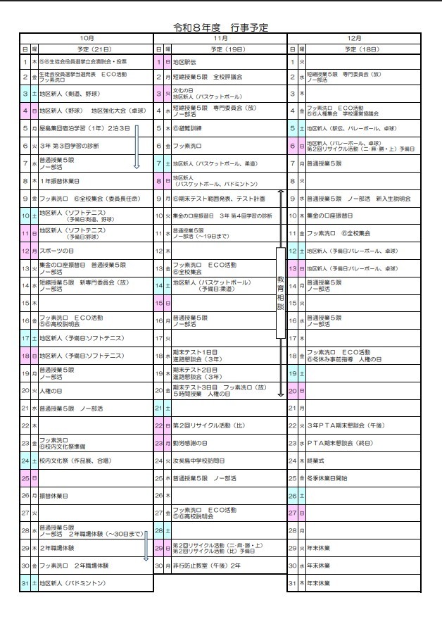 10～12月